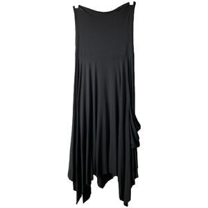 People‎ Like Frank Maxi Skirt Womens XS Black Handkerchief Hem Boho Side Pockets